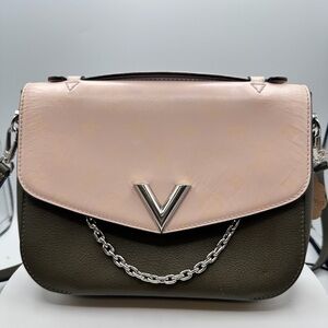 Louis Vuitton Pink and Olive Crossbody Bag